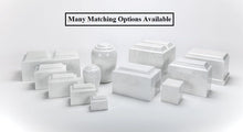 Load image into Gallery viewer, Red Cultured Marble Keepsake Cremation Urn For Human Ashes 50 CI TSA Approved