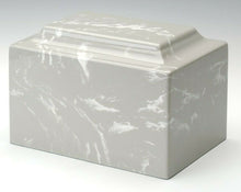 Load image into Gallery viewer, Classic Marble Gray Adult 210 Cubic Inches Cremation Urn for Ashes, TSA Approved