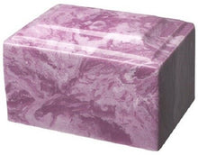 Load image into Gallery viewer, Small/Keepsake 2 Cubic Inch Purple Tuscany Cultured Marble Funeral Cremation Urn