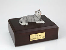 Load image into Gallery viewer, Tabby Gray Cat Figurine Pet Cremation Urn Available in 3 Diff Colors & 4 Sizes