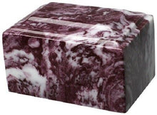 Load image into Gallery viewer, Small/Keepsake 2 Cubic Inch Merlot Tuscany Cultured Marble Funeral Cremation Urn