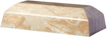 Load image into Gallery viewer, Large/Adult 298 Cubic Inch Creme Zenith Cultured Marble Cremation Urn for Ashes