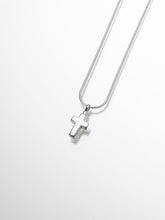Load image into Gallery viewer, Sterling Silver Small Cross Memorial Jewelry Pendant Funeral Cremation Urn