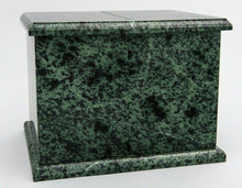 Load image into Gallery viewer, Extra Large 420 Cubic Inches Green Natural Marble Companion Cremation Urn