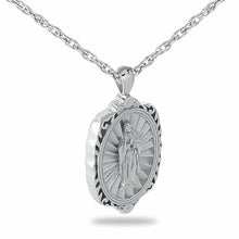 Load image into Gallery viewer, Our Lady of Quadalupe Stainless Steel Pendant/Necklace Funeral Cremation Urn for Ashes
