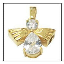 Load image into Gallery viewer, Angel of High 24k Gold Plated Sterling Silver Cremation Urn Pendant w/Chain