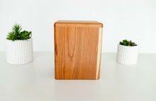 Load image into Gallery viewer, Large/Adult Artisan 280 Cubic Inches Wood Box Funeral Cremation Urn for Ashes