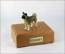 Load image into Gallery viewer, Akita Gray Pet Funeral Cremation Urn Available in 3 Different Colors & 4 Sizes