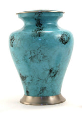 Load image into Gallery viewer, Keepsake Funeral Cremation Urn for ashes,5 Cubic Inches-Glenwood Blue Marble
