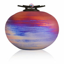 Load image into Gallery viewer, Large/Adult 190 Cubic Inches Ceramic Raku Funeral Cremation Urn for Ashes