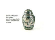 Load image into Gallery viewer, New,Solid Brass Going Home 6 Keepsake Set Cremation Urns, 5 Cubic Inches each