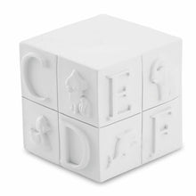Load image into Gallery viewer, Small/Keepsake 8 Cubic Inch Ivory Infant Block Funeral Cremation Urn for Ashes