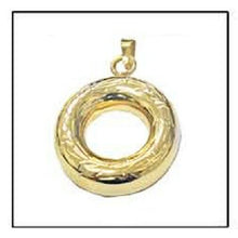 Load image into Gallery viewer, Simple Ring 24k Gold Plated Sterling Silver Cremation Urn Pendant w/Chain