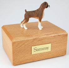 Load image into Gallery viewer, Boxer Brindle Pet Funeral Cremation Urn Available in 3 Diff Colors & 4 Sizes