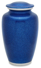 Load image into Gallery viewer, Blue 210 Cubic Inches Large/Adult Funeral Cremation Urn for Ashes