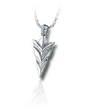 Load image into Gallery viewer, Sterling Silver Arrow Head Funeral Cremation Urn Pendant for Ashes w/Chain