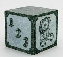Load image into Gallery viewer, Small/Keepsake 20 Cu. Inch Green Natural Marble Infant Cremation Urn Teddy Bear
