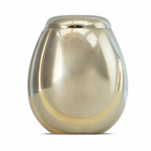 Load image into Gallery viewer, Small/Keepsake 30 Cubic Inch Tear Drop Brass Gold Infant Funeral Cremation Urn