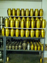 Load image into Gallery viewer, Solid Brass Keepsake & Heart Box, 3 Cubic Inches Funeral Cremation Urn New
