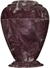 Load image into Gallery viewer, Large/Adult 235 Cubic Inch Georgian Vase Merlot Cultured Marble Cremation Urn