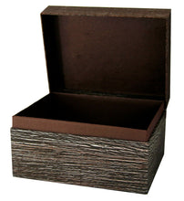 Load image into Gallery viewer, Large/Adult 220 Cubic Inch Antique Brown Chest Earthurn Cremation Urn For Ashes