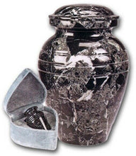 Load image into Gallery viewer, Set of Adult (205 cubic inch) & Keepsake (3 inch) Marble Funeral Cremation Urns