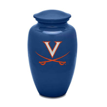 Load image into Gallery viewer, University Of Virginia Cavaliers Football Helmet 225 Cubic Inches Cremation Urn