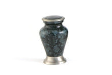 Load image into Gallery viewer, Keepsake Funeral Cremation Urn for ashes,5 Cubic Inches-Glenwood Gray Marble