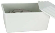 Load image into Gallery viewer, Large/Adult White Polymer Urn Vault for Ground Burial Funeral Cremation Urn