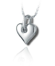 Load image into Gallery viewer, Sterling Silver Holy Heart Funeral Cremation Urn Pendant for Ashes w/Chain