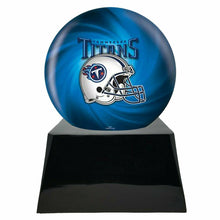 Load image into Gallery viewer, Large/Adult 200 Cubic Inch Tennessee Titans Metal Ball on Cremation Urn Base
