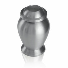 Load image into Gallery viewer, Small/Keepsake 4 Cubic Inches Pewter Brass Funeral Cremation Urn for Ashes