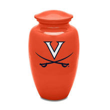 Load image into Gallery viewer, University Of Virginia Cavaliers Football Helmet 225 Cubic Inches Cremation Urn