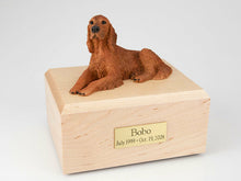 Load image into Gallery viewer, Irish Setter Stand Pet Cremation Urn Available in 3 Different Colors & 4 Sizes