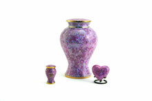 Load image into Gallery viewer, Cloisonne 4 Keepsake Set Funeral Cremation Urns for Ashes, 5 Cubic Inches each
