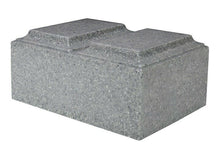 Load image into Gallery viewer, XL Companion Funeral Cremation Urn For Ashes Cultured Granite Tuscany Gray