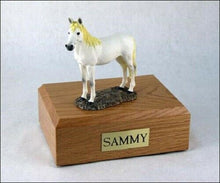 Load image into Gallery viewer, Horse White Figurine Funeral Cremation Urn Available in 3 Diff. Colors/4 Sizes