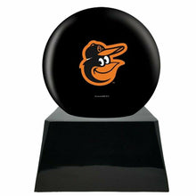 Load image into Gallery viewer, Large/Adult 200 Cubic Inch Baltimore Orioles Metal Ball on Cremation Urn Base