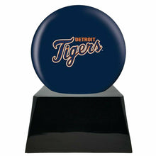 Load image into Gallery viewer, Large/Adult 200 Cubic Inch Detroit Tigers Metal Ball on Cremation Urn Base