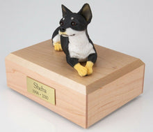 Load image into Gallery viewer, Tricolor Chihuahua Pet Funeral Cremation Urn Avail in 3 Diff Colors & 4 Sizes