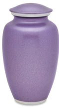 Load image into Gallery viewer, Purple 210 Cubic Inches Large/Adult Funeral Cremation Urn for Ashes