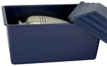 Load image into Gallery viewer, Large/Adult Blue Polymer Urn Vault for Ground Burial for Funeral Cremation Urn