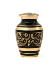 Load image into Gallery viewer, Black 6 Keepsake Set Funeral Cremation Urns for Ashes, 5 Cubic Inches each
