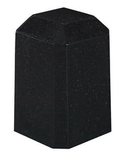 Load image into Gallery viewer, Small/Keepsake 36 Cubic Inch Black Square Cultured Granite Cremation Urn Ashes