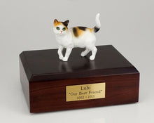 Load image into Gallery viewer, Cat Tri-Color Figurine Pet Cremation Urn Available 3 Different Colors & 4 Sizes