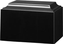 Load image into Gallery viewer, Large/Adult 225 Cubic Inch Tuscany Black Night Cultured Marble Cremation Urn
