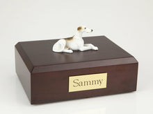 Load image into Gallery viewer, Greyhound, Brindle & White Pet Cremation Urn Available in 3 Diff Colors & 4 Size