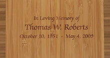 Load image into Gallery viewer, Biodegradable Eco-friendly Bamboo Adult Funeral Cremation Urn, 210 Cubic Inches