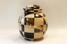 Load image into Gallery viewer, Triumph Cameo and King Gold Marble Adult Funeral Cremation Urn, 220 Cubic Inches