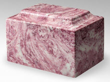 Load image into Gallery viewer, Classic Marble Wild Rose 50 Cubic Inch Cremation Urn For Ashes, TSA Approved